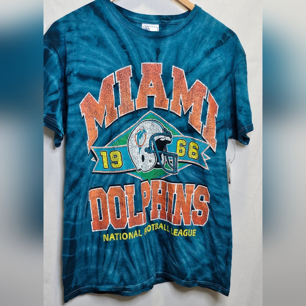 Miami Dolphins tie dye shirt short sleeve '47 Brand tee T Shirt throwbac…